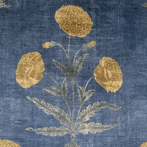 V&A Threads of India Opulent Velvets - Regal Poppy: Sapphire