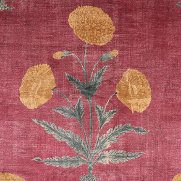 V&A Threads of India Opulent Velvets - Regal Poppy: Rouge