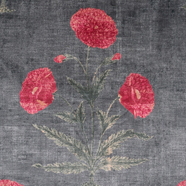 V&A Threads of India Opulent Velvets - Regal Poppy: Pitch