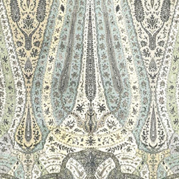 V&A Threads of India Opulent Velvets - Paisley Splendour: Powder Blue