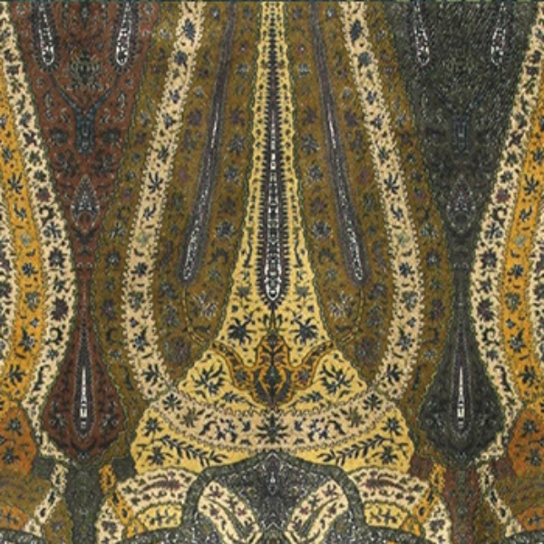 V&A Threads of India Opulent Velvets - Paisley Splendour: Olive