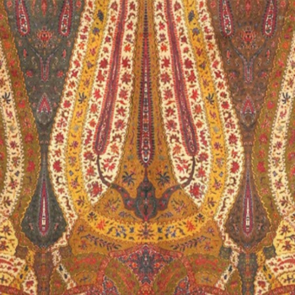 V&A Threads of India Opulent Velvets - Paisley Splendour: Flame