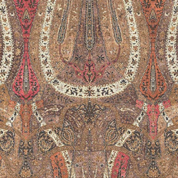 Spill Resistant V&A Paisley Splendour: Sandstone