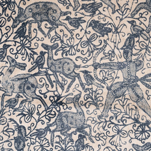V&A Threads of India Opulent Velvets - Forest Creatures: Ink
