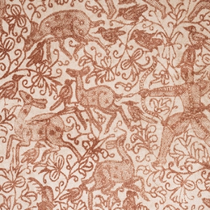 V&A Threads of India Opulent Velvets - Forest Creatures: Sandstone