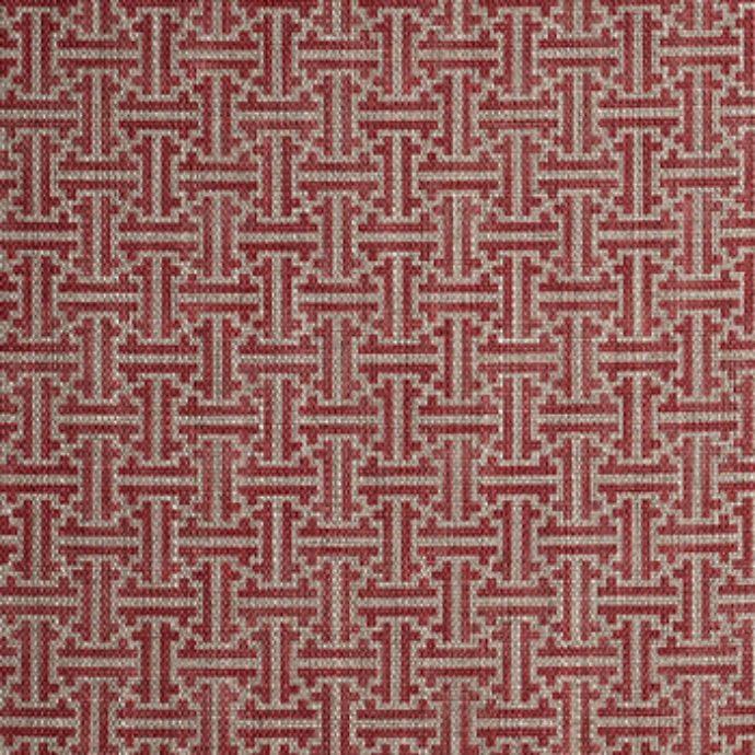 RHS Collection - Gertrude Jekyll Lattice Red Upholstery Fabric | Sofas ...