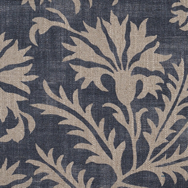 Spill Resistant RHS Gertrude Jekyll Meadow Flower Reversed: Navy