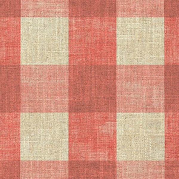 Spill Resistant Sussex Gingham Large: Brick