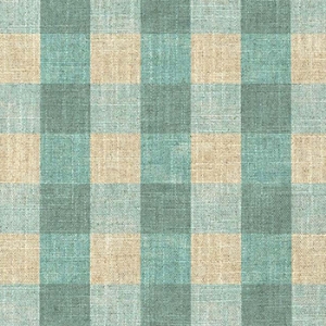 Spill Resistant Sussex Gingham Small: Sea Mist