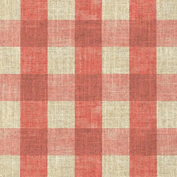Spill Resistant Sussex Gingham Small: Brick