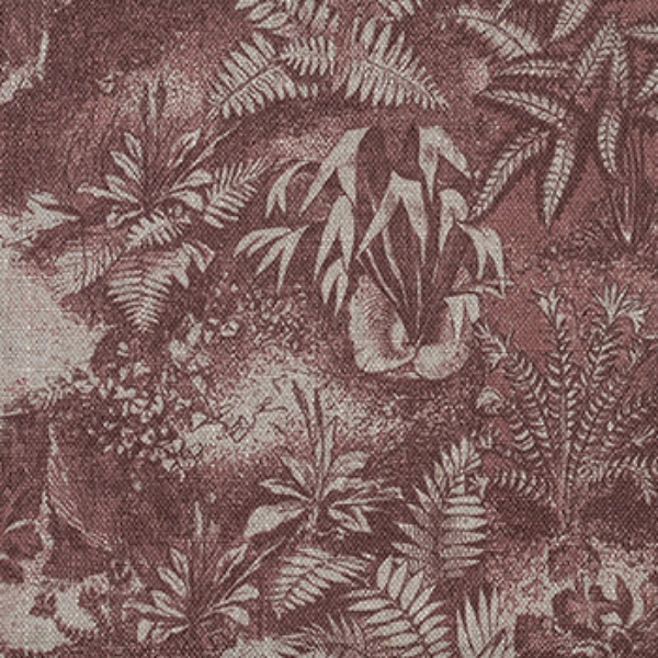 RHS Botanicals - Ferns Toile: Terracotta