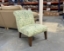 Outlet West Sussex: Harwood chair in Morris and Co Willow Boughs Cream Pale Green