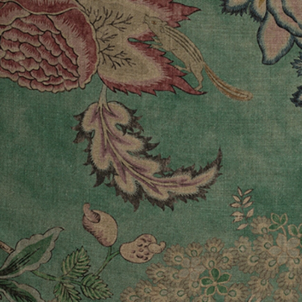 Floral Linen: Alice in Wonderland Viridian