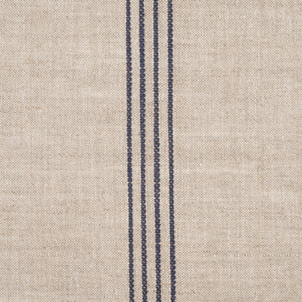 Baldersby Woven Linen Stripe: Blue