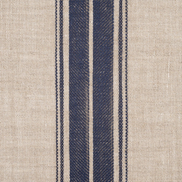 Ganton Woven Linen Stripe: Blue