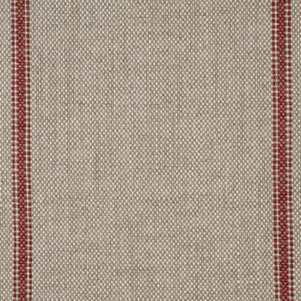 Grain Sack Stripe Linen: Red