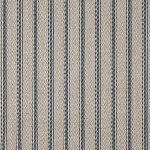 Cloth 18 Stripe Ticking: Bible Black