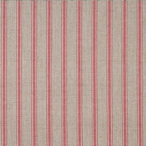 Spill Resistant Ticking Stripe: Cranberry