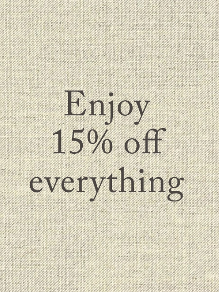 Enjoy 15% off all made-to-order furniture.