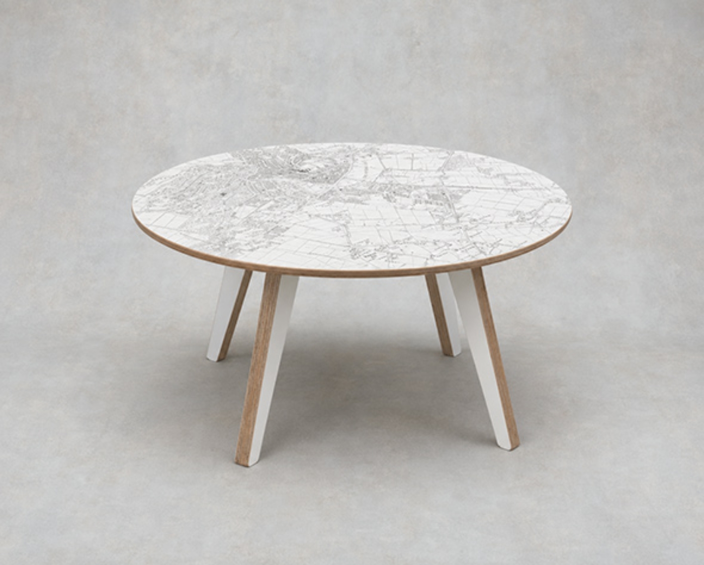 Outlet Harroagate: Round Harrogate Map coffee table
