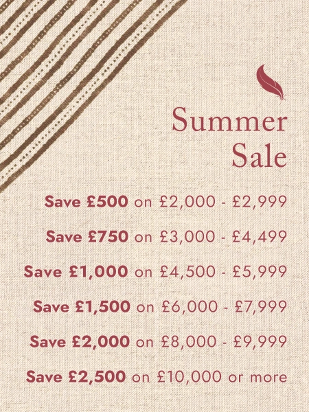 Up to £2,500 off any made-to-order furniture order.