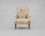 Outlet West Sussex: Snape Chair in Floral Linen Shangri-La-Spice