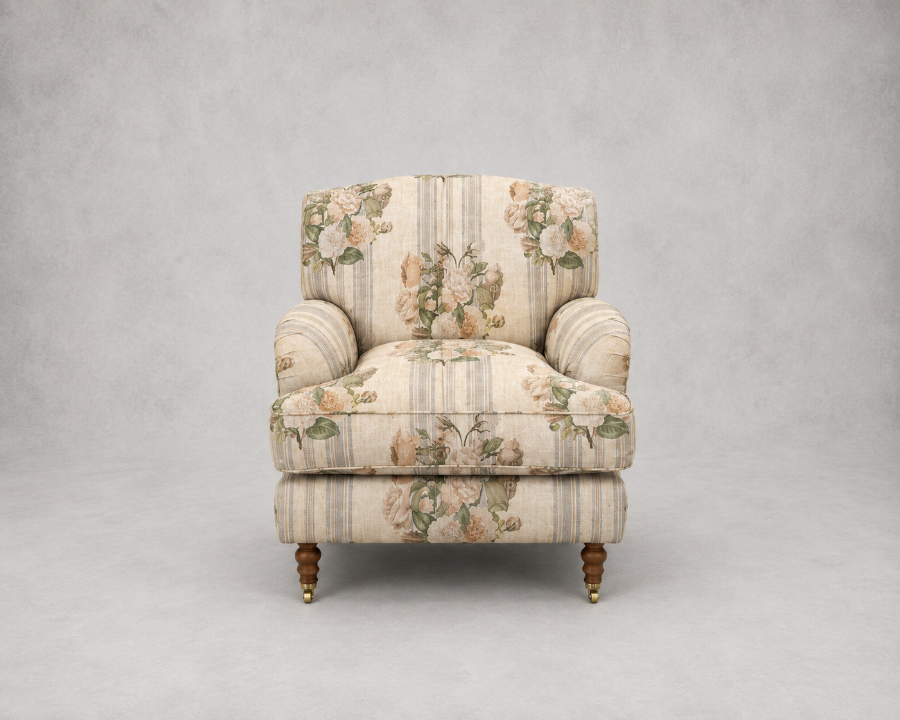 Outlet Manchester: Kentwell chair in RHS Etta's Bouquet Alba Stucco