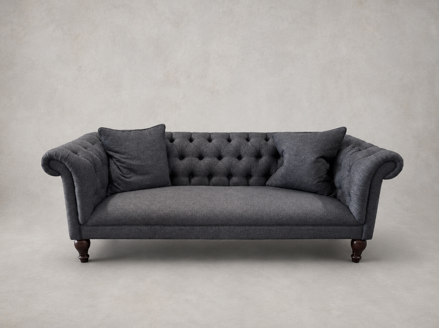 Outlet West Sussex: Arncliffe 3 seater sofa in Warwick Keylargo Anthracite
