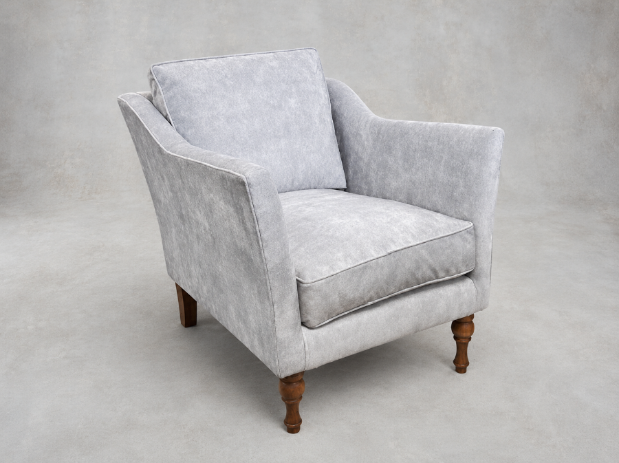 Outlet West Sussex: Brunel Chair in Warwick Lovely Velvet Marble
