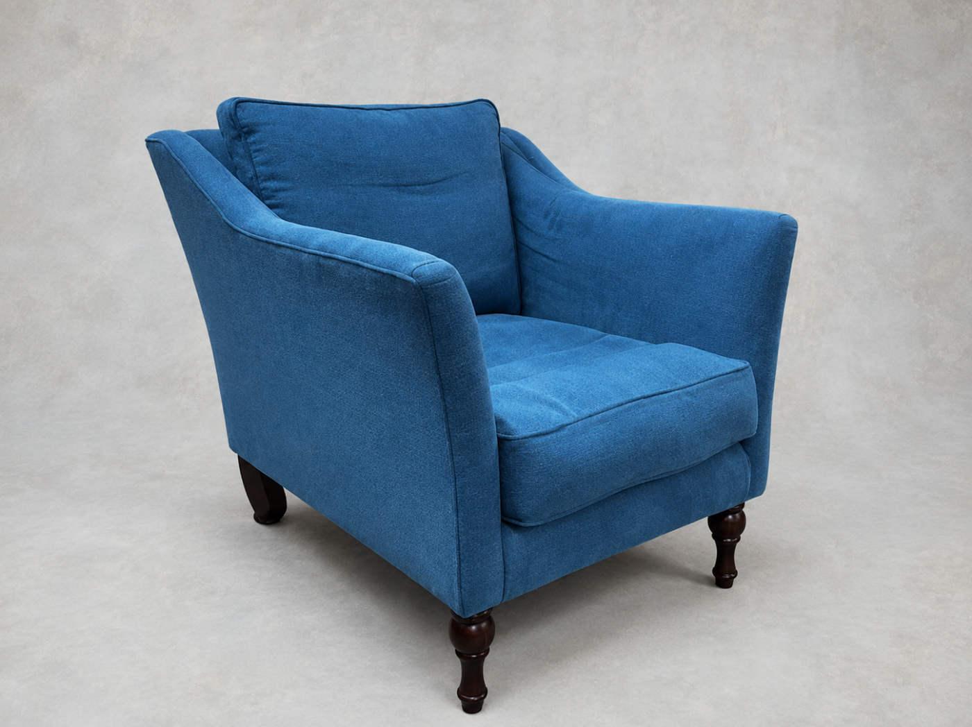 Outlet West Sussex: Brunel Chair in Linara Prussian Blue