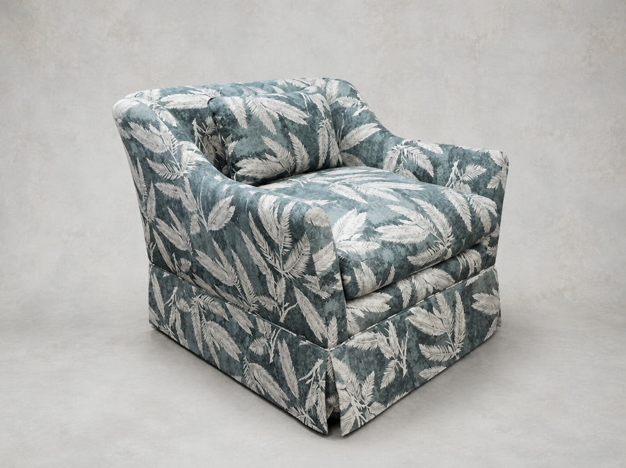Outlet West Sussex: Cromer Chair in RHS Botanicals Palm Leaf Teal