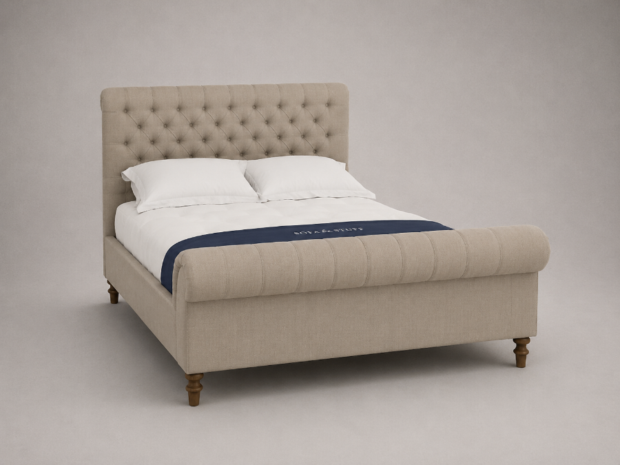 Outlet Bury St Edmunds: Pentlow King Bed in Swaledale Linen Natural