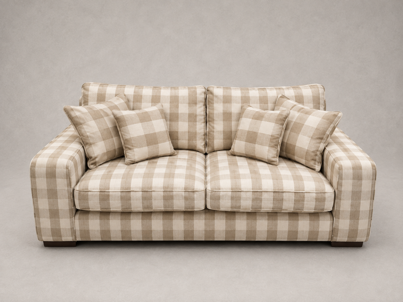 Outlet West Sussex: Richmond 2.5 seater sofa Sussex Gingham Small Ash