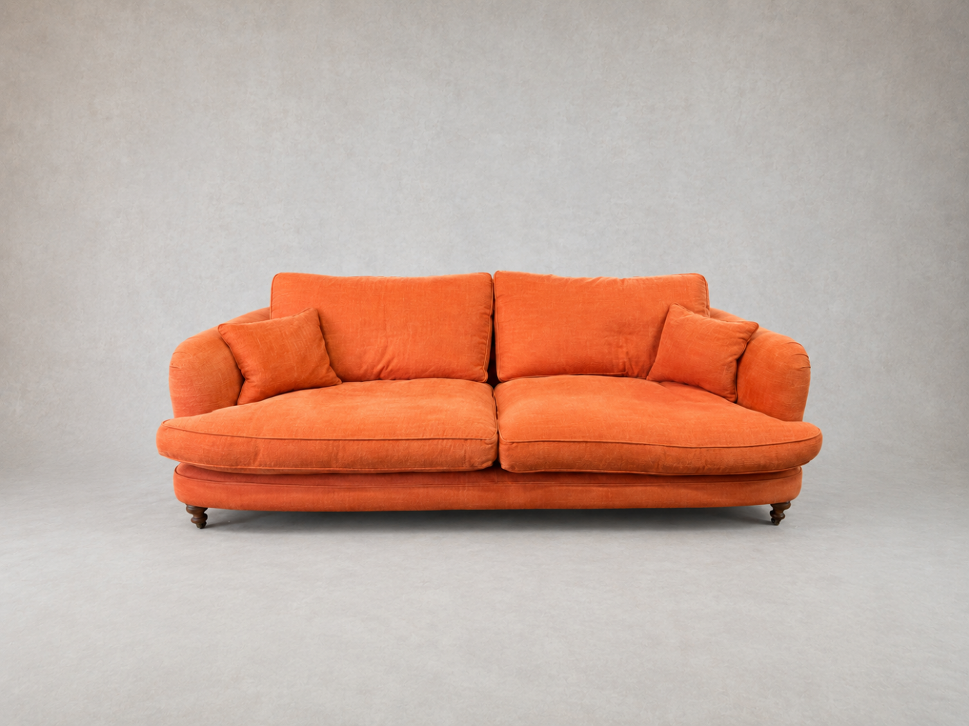 Outlet West Sussex: Helmsley 4 Seater Sofa in Romo Linara Henna