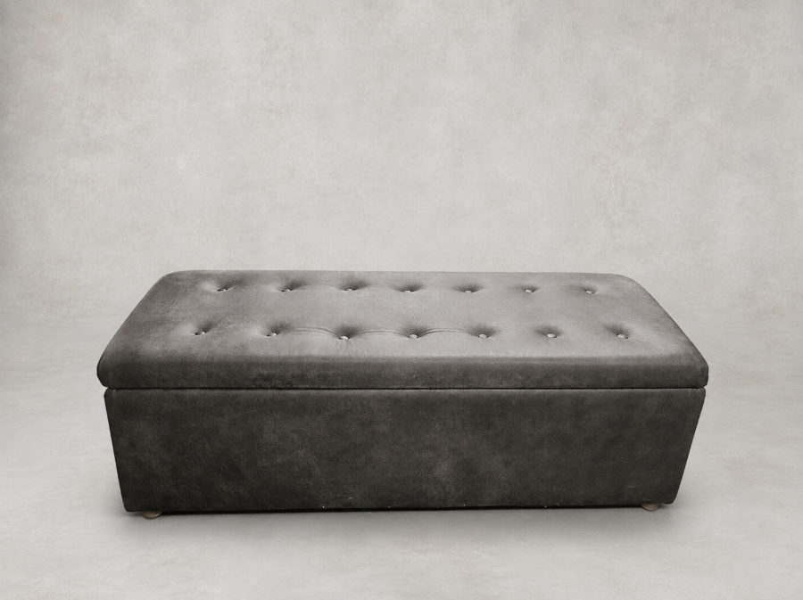 Outlet Edinburgh: Opera Blanket box in Brunel Leather Charcoal