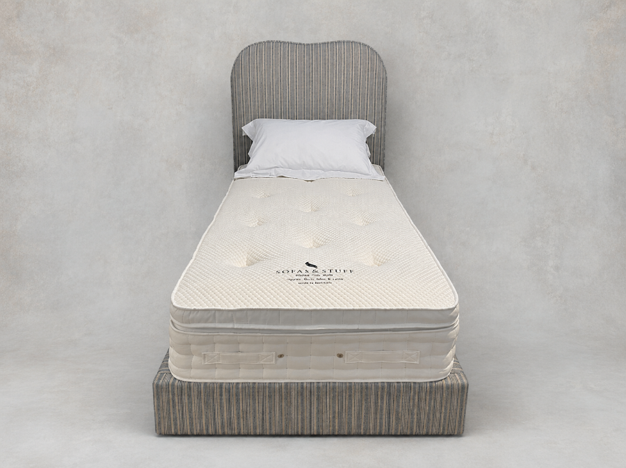 Picture of Highgate single bed in Etta’s Stripe Powder Blue