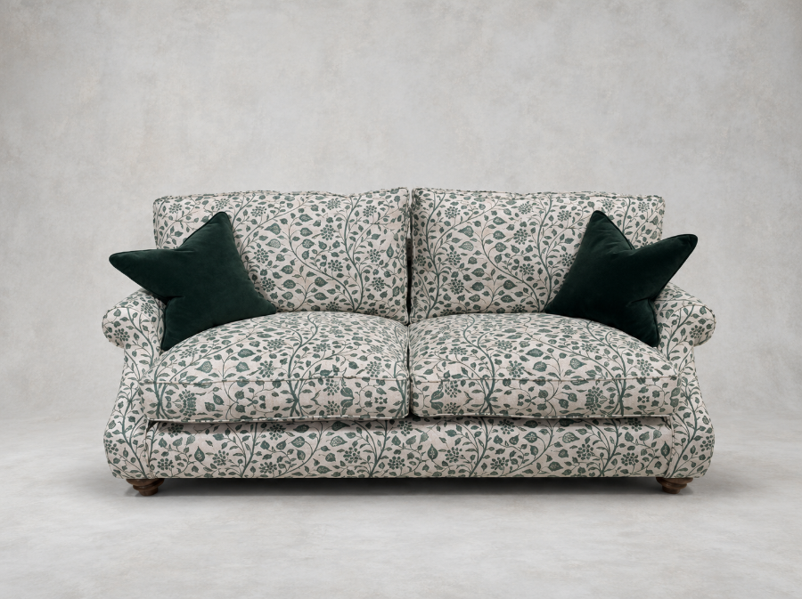 Outlet Salisbury: St Mawes 3 seater sofa in RHS Trailing Vine Green