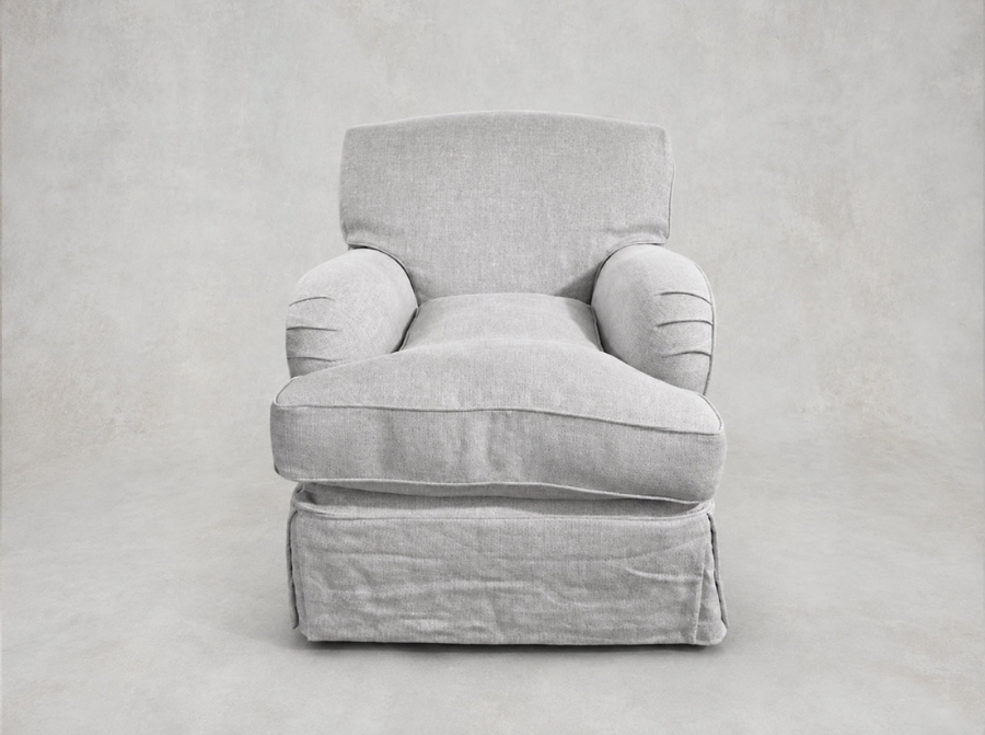 Outlet West Sussex: Kentwell ladies chair loose cover in Sole Linen