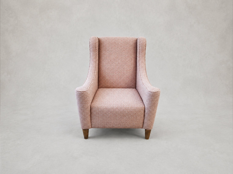 Outlet Bury St Edmunds: Sennen chair in RHS Gertrude Jekyll lattice Terracotta