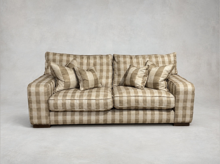 Outlet Salisbury: Richmond 2.5 seater sofa  Sussex Gingham Small Ash