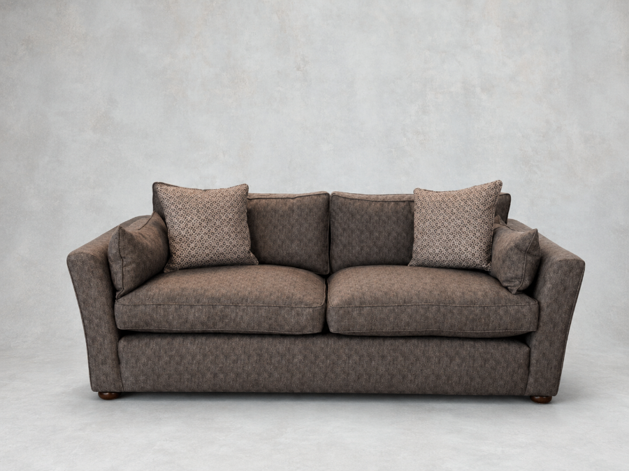 Outlet Manchester: Aldeburgh 4 Seater Sofa in Exclusives Padua Pavement Steel
