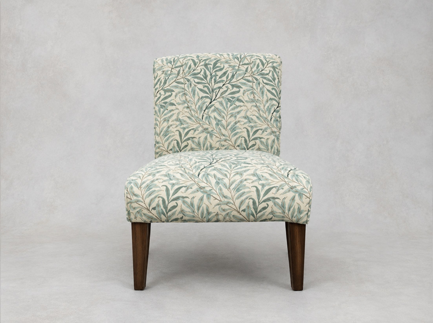 Outlet West Sussex: Harwood chair in Morris and Co Willow Boughs Cream Pale Green
