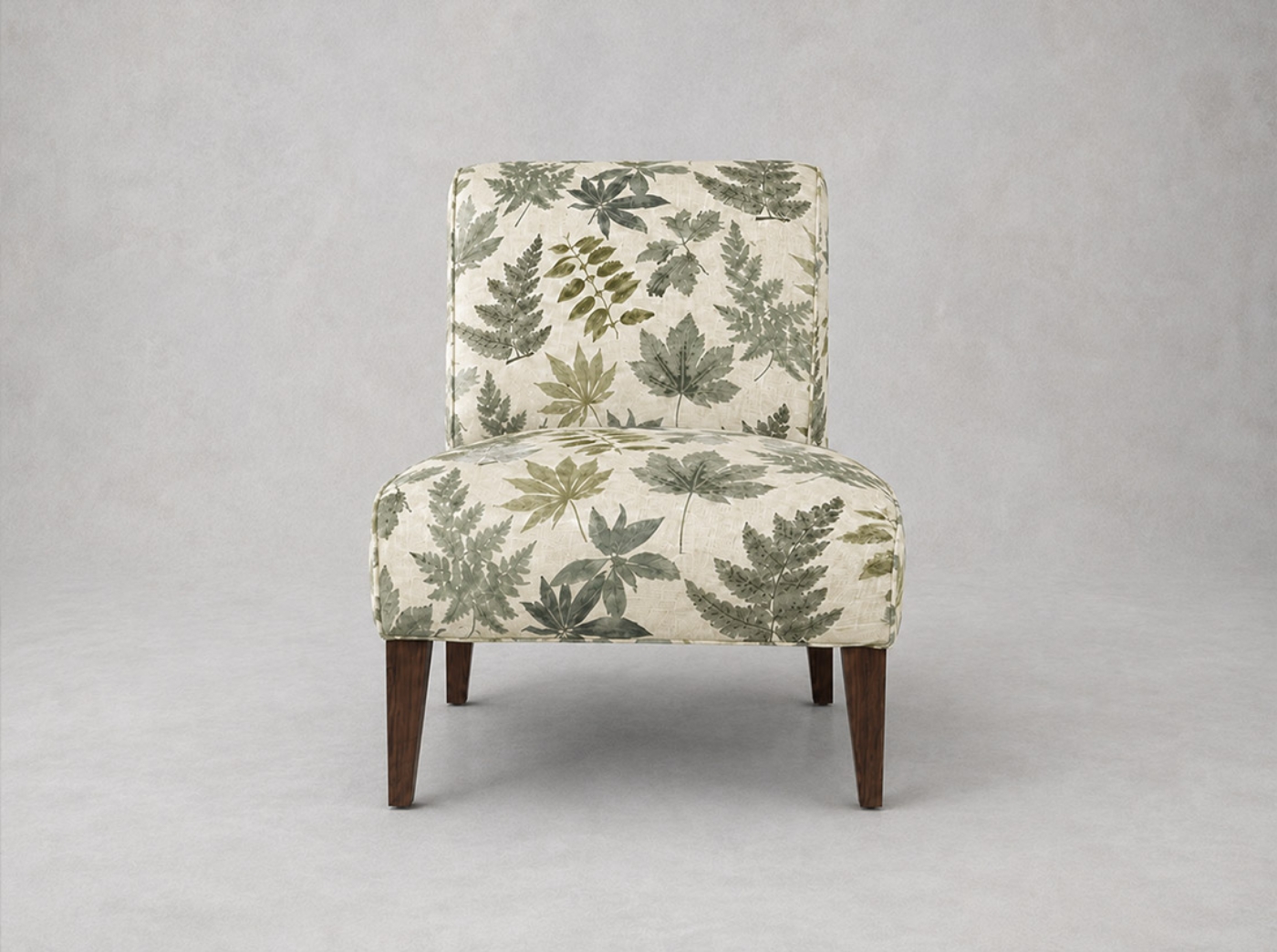 Outlet Edinburgh: Harwood chair in RHS Botanicals Foliage Spring Green