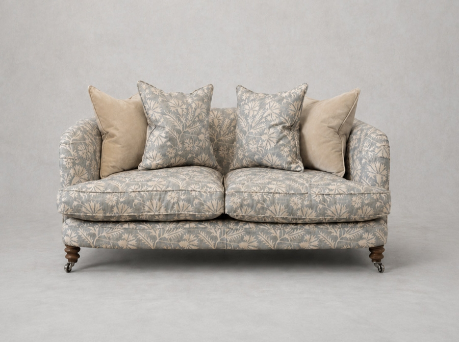Outlet Knutsford: Helmsley 3 seater sofa in Spill Resistant Gertrude Jekyll Meadow Flower Reversed Duck Egg