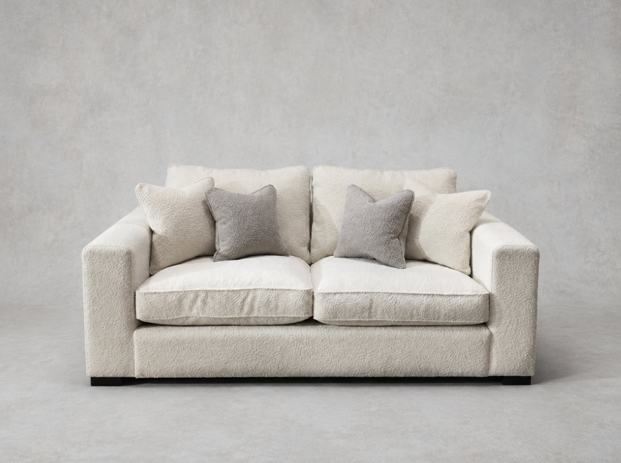 Outlet Bristol: Saxmundham 3 seater sofa in Plain Boucle Andes Ivory
