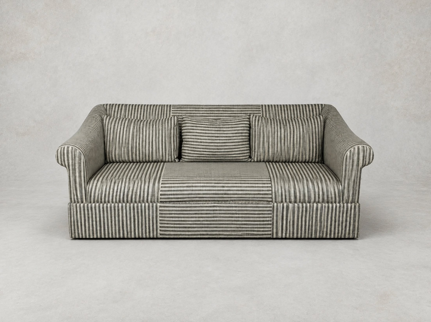 Outlet Leamington Spa: Turnberry 3 seater sofa in Stockport Stripe Hunter