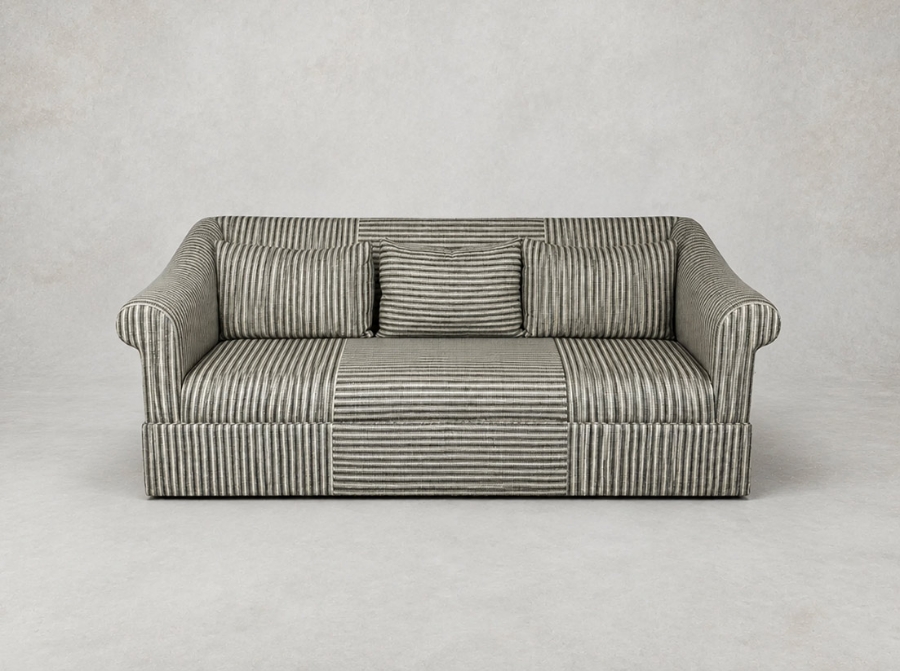 Outlet Leamington Spa: Turnberry 3 seater sofa in Stockport Stripe Hunter