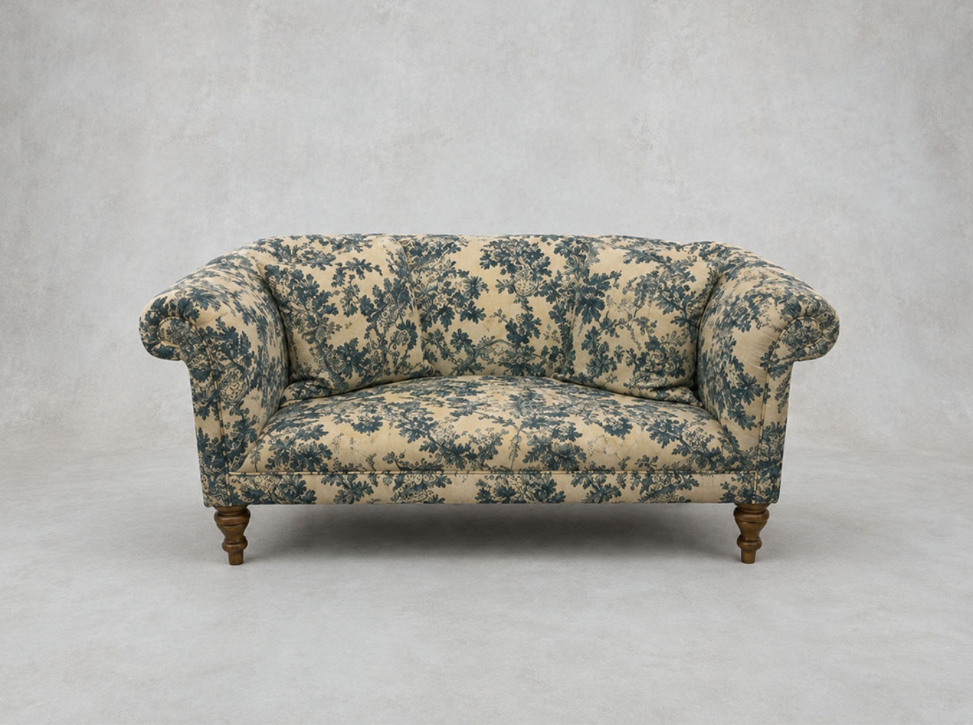 Outlet Walton-on-Thames: Masham 2 seater sofa - Floral Linen Sylvan Midnight