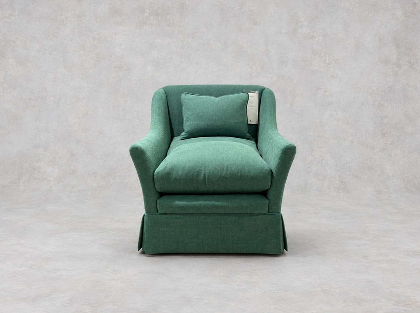 Outlet Edinburgh: Cromer Chair with Valance in Signature Plain Forest