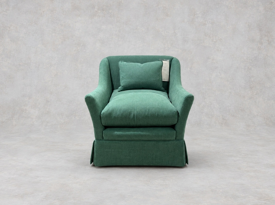 Outlet West Sussex: Cromer Chair with Valance in Signature Plain Forest